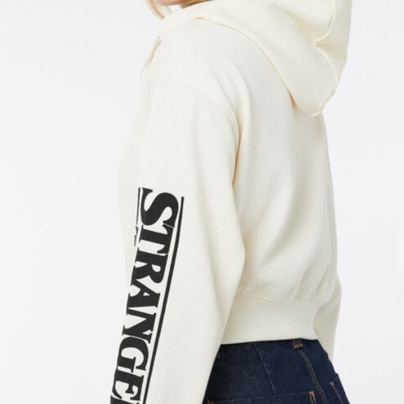 Stranger Things Upside Down Cropped Hoodie - Picture 4 of 7